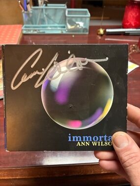 Ann Wilson CD - 'Immortal' Back Cover with Iridescent Bubbles